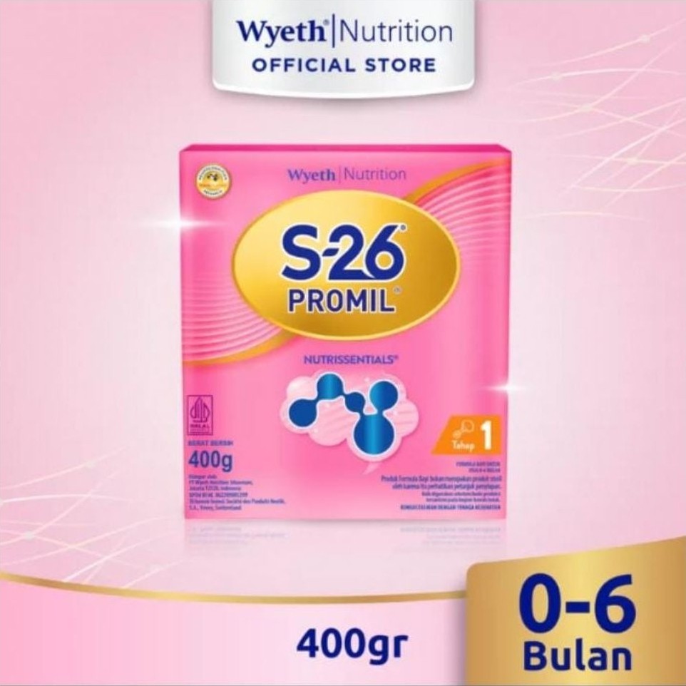 S-26 Promil 1 Susu Formula Bayi 0-6 Bulan 400g