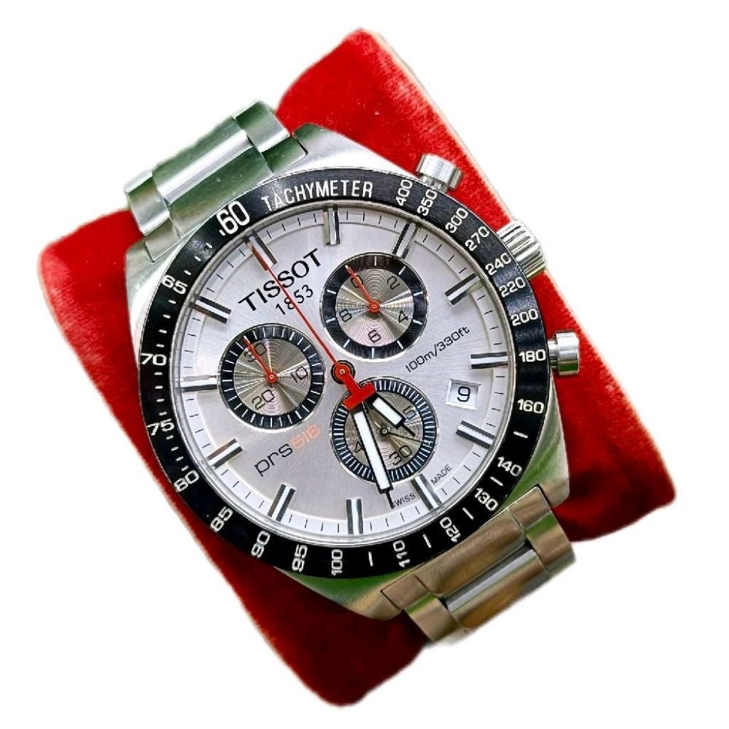 Tissot PRS 516 Chronograph Gent White Dial Original