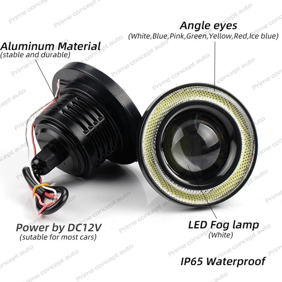 Tahan Lama Sepasang Lampu Led Foglamp Angel Eyes 89MM Mobil Avanza Xenia Calya Sigra Agya Ayla Vios 