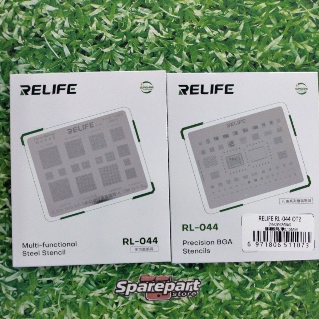 STENCILS STENSIL / PLAT CETAKAN IC UNIVERSAL / IC EMMC NAND RELIFE RL-044 / RELIFE RL-044 OT2
