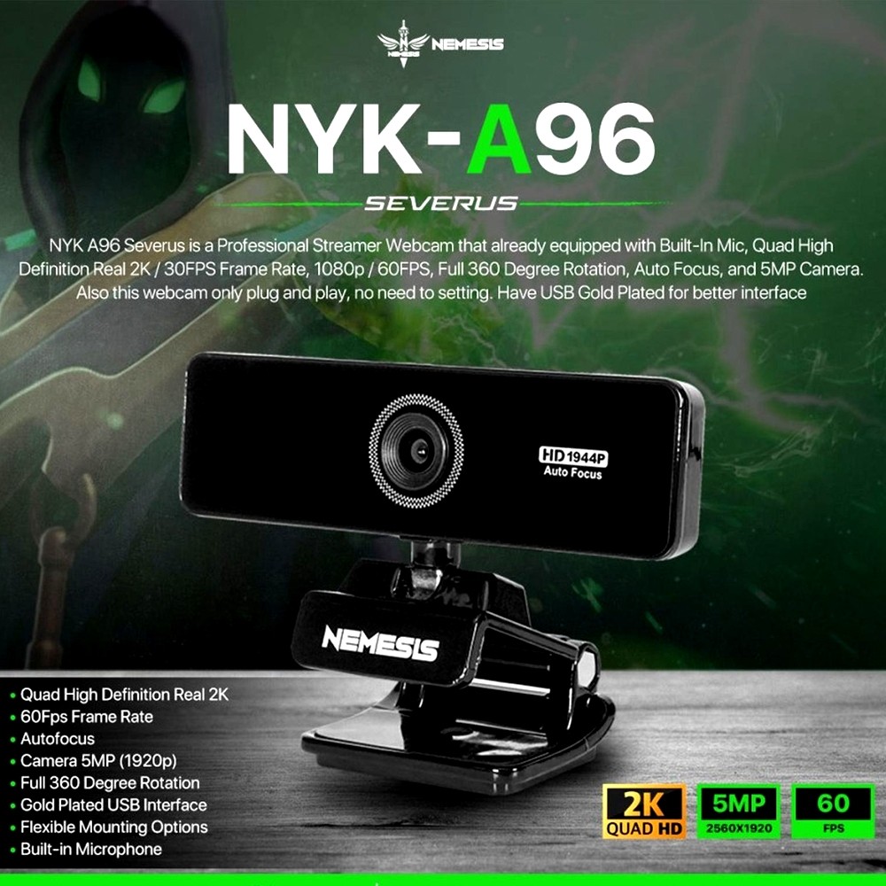 Camera Webcam Nemesis Quad High Real 2K 4K 60 FPS Professional Camera Webcam