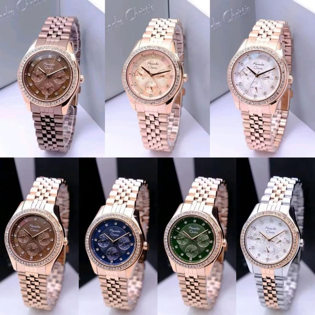 Jam Tangan Wanita Alexandre Christie 2496 AC2496 AC 2496BF [ORIGINAL]
