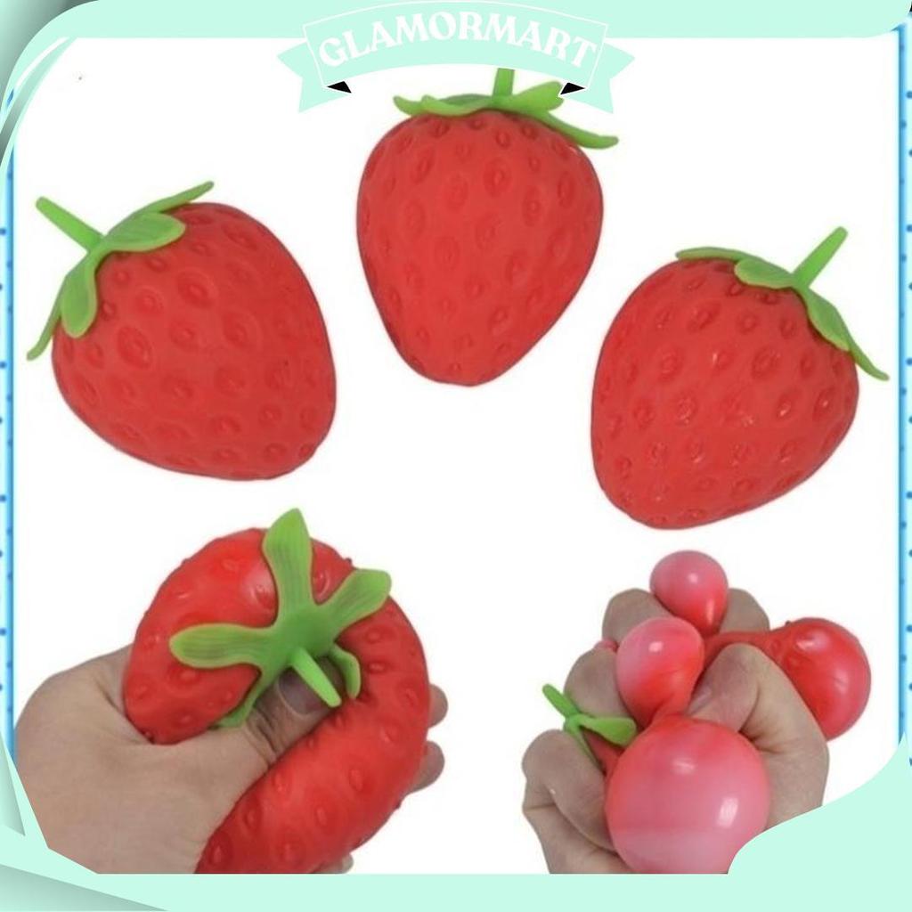 Promo Mainan Squishy Strawberry/Fidget Toys Squishy Strawberry Terbaru