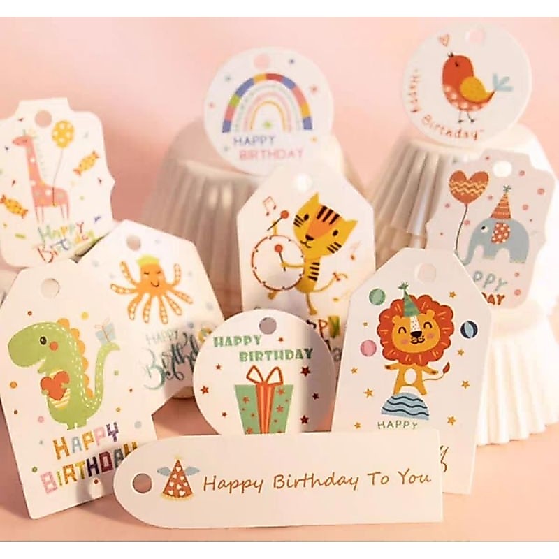 Hang Tag Happy Birthday Hang Tag Minuman Hang tag Produk Hang Tag Makanan Hang tag Kemasan Hang tag 