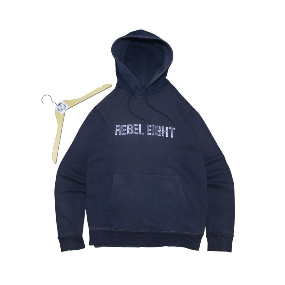 hoodie rebel eight embroidery script