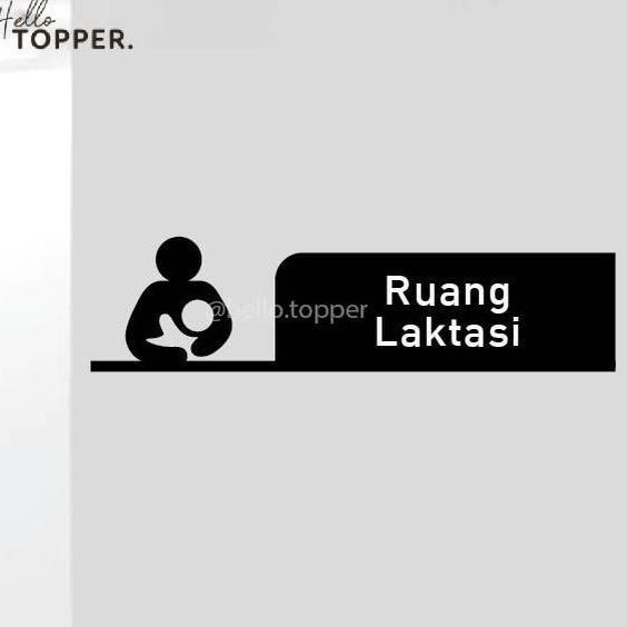DF103 - Sign Akrilik Ruang Laktasi Hollow UV Print Sign Board