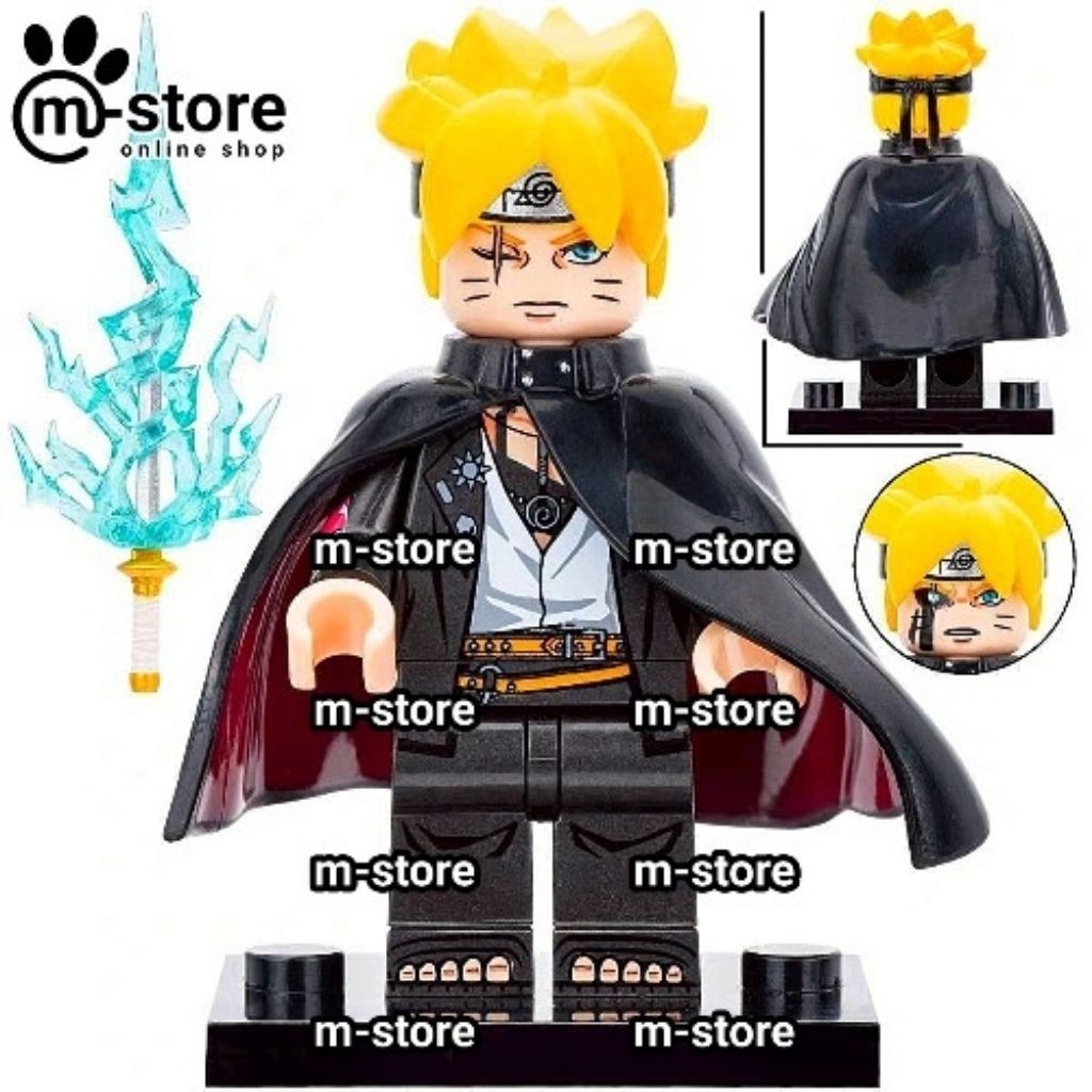 mainan kreatif edukatif karakter naruto boruto uzumaki + pedang