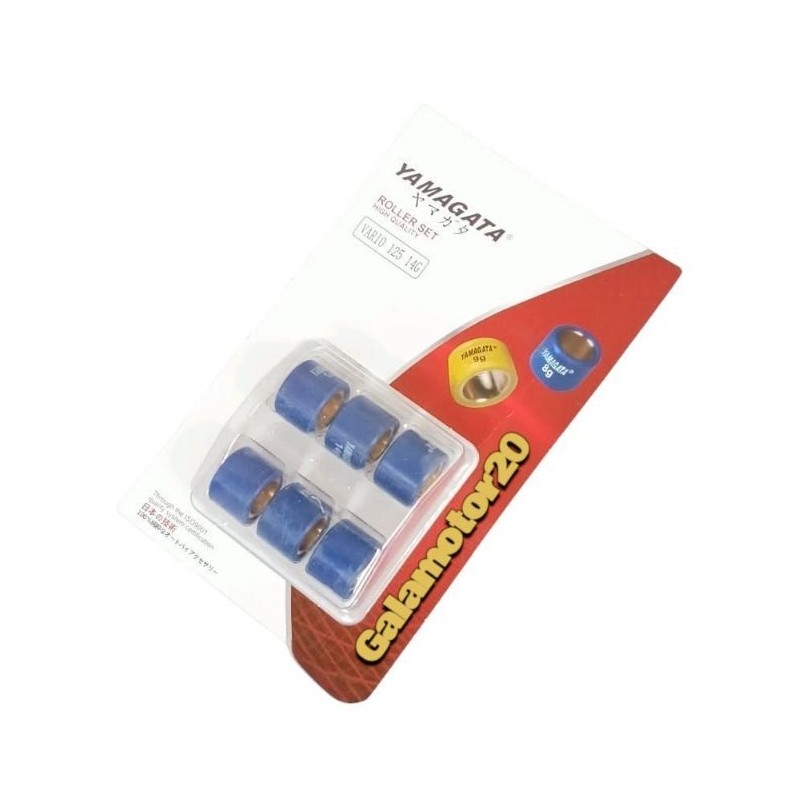 ROLLER ROLER RACING (ISI 6PCS) ADV 125 150 160 BEAT LED GENIO SCOOPY 2020-2026 14 GR YAMAGATA