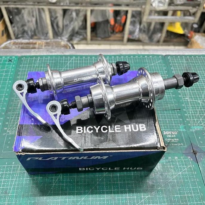 Hub Platinum Quick Release Qr 36 Hole Dua Sisi Drat Ulir Sepeda Mtb Federal Lipat 36 Hole Alloy Silv