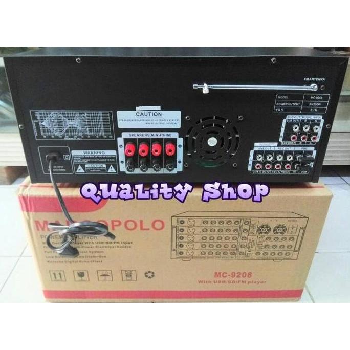 Ready power mixer 5 channel marcopolo mc 9208 high power plus prosesor BBE Non Cod