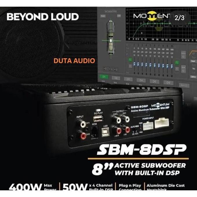 Ready SUBWOOFER KOLONG MOMENTUM 8INCH PLUS DSP PROCESSOR Non Cod