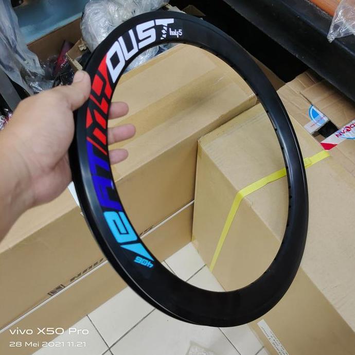 (2Pcs) Rims Velg 20 406 451 Gt Half5 28 32 Hole 20 Murni Plus Hitam Harga Sepasang