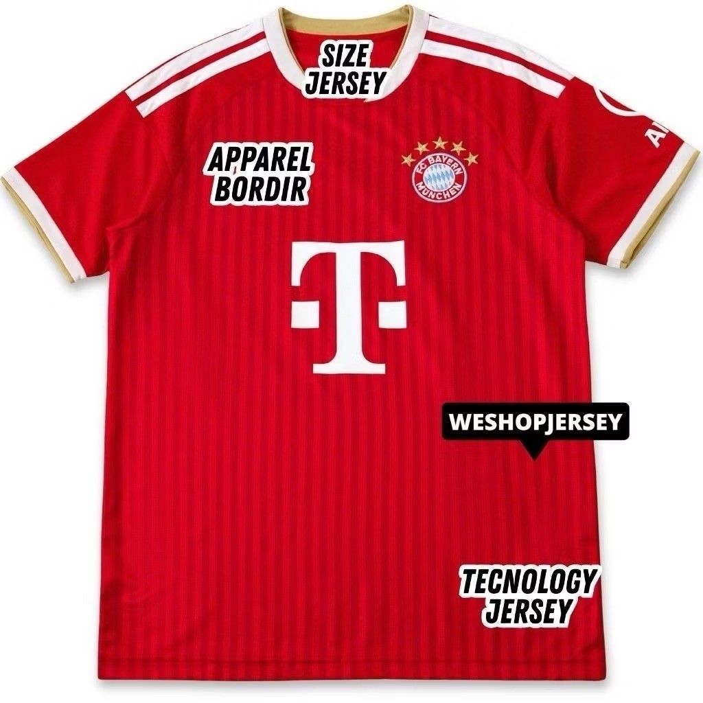 Jersey Bayern Munchen Home 2026 2027 Grade Original - Jersey Munchen Terbaru High Quality
