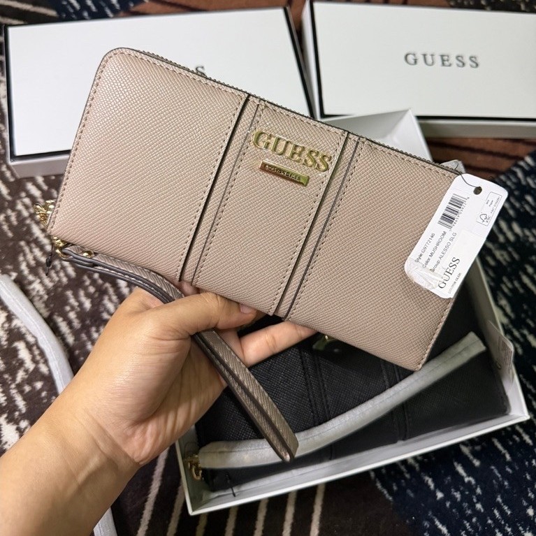 DOMPET GUESS ALESSO LARGE ZIP (NEW)