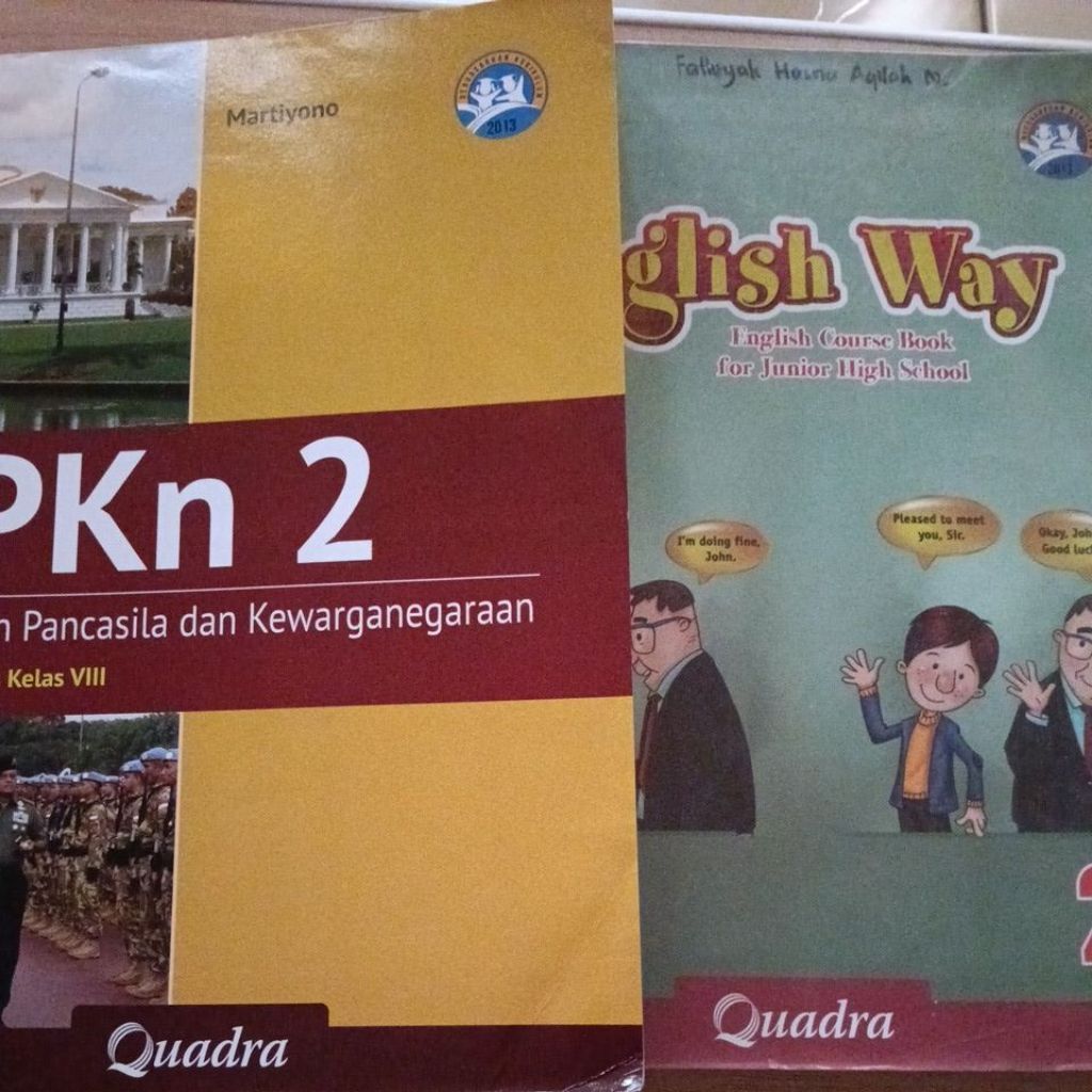 Quadra Berdasarkan K. 2013 PPKN 2,English Way Untuk SMP/MTs Kelas 8