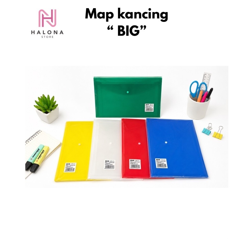 map kancing big/map plastik kancing dokumen