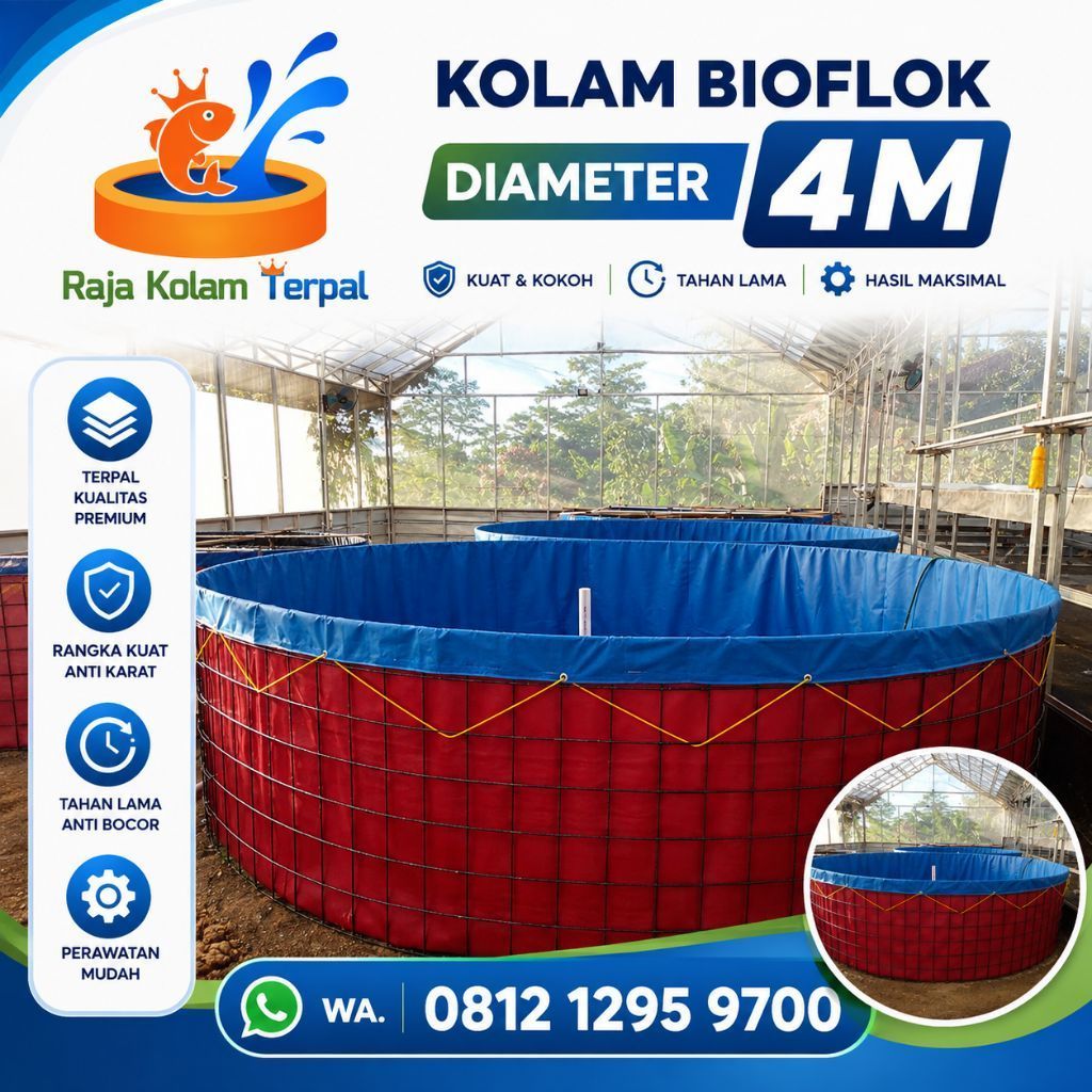 kolam terpal bulat/kolam bundar Fullset/kolam terpal Fullset D4 t1,2 orchid