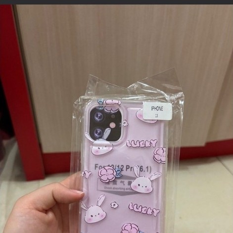 case iphone 13 pink ungu kelinci carousellllllllllllllllllllll