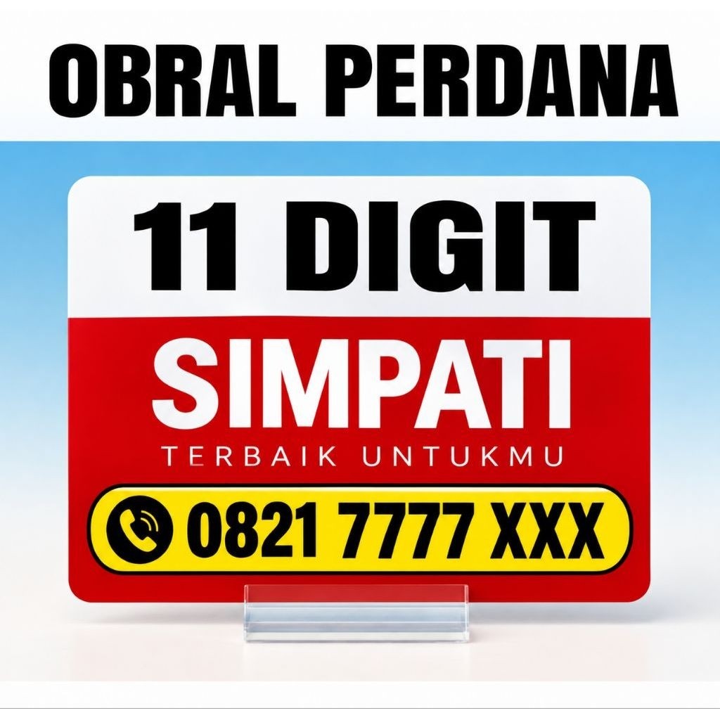 kartu perdana Telkomsel simpati 11 angka rapi