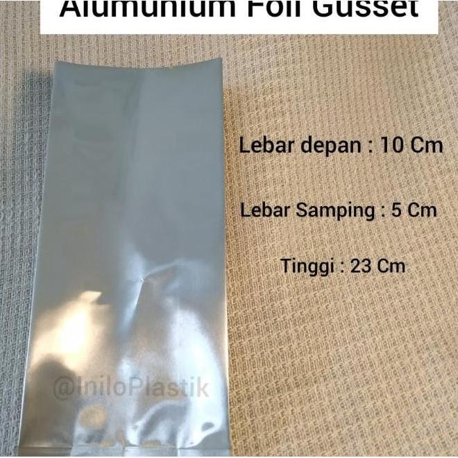 25 pcs - Kantong Kemasan Gusset / Alumunium Foil Gusset