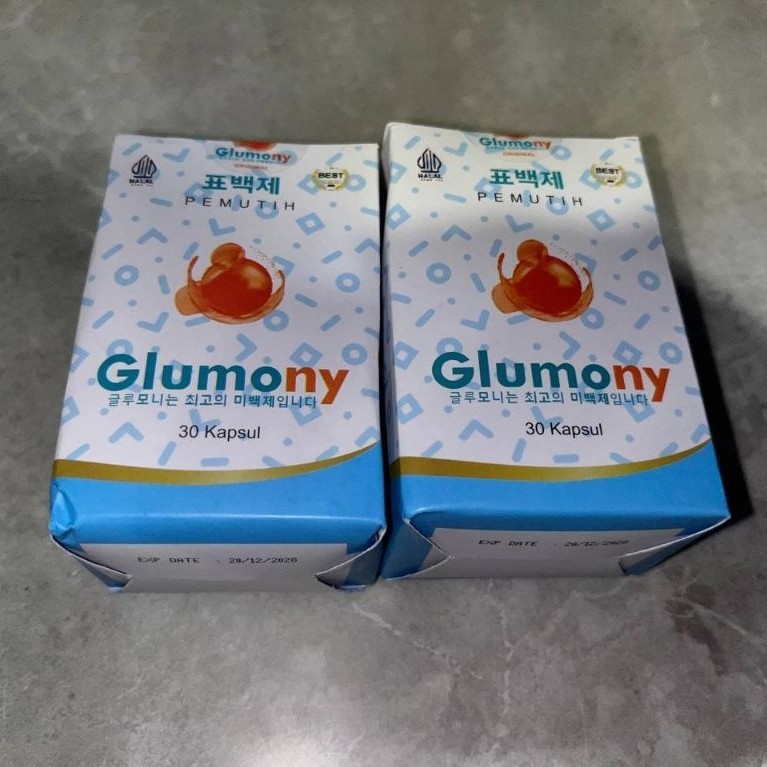 (ORIGINAL) Bundle isi 2 Glumony KAPSUL PEMUTIH KULIT | CAPSUL WHITENING | PEMUTIH KULIT | PEMUTIH BA
