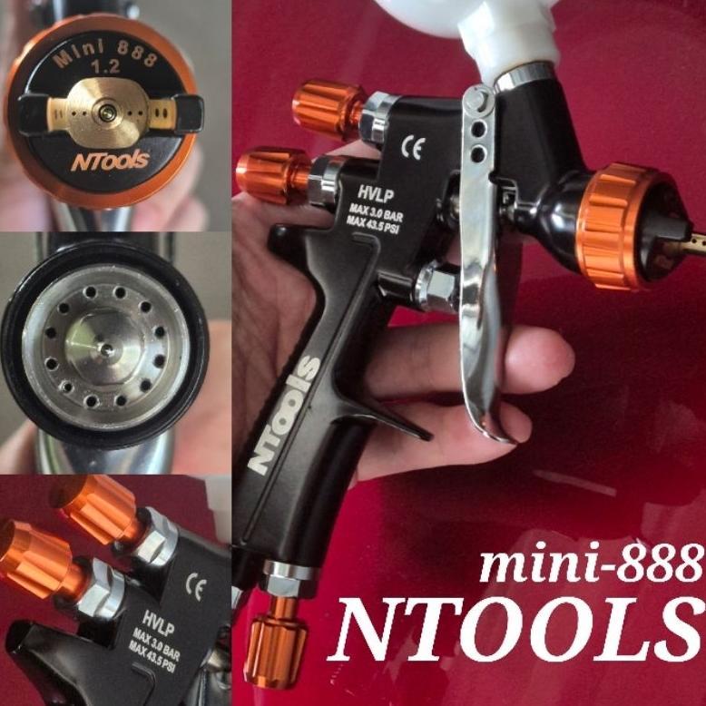 Spray Gun HVLP NTOOLS Mini 888 Efisiensi Tinggi