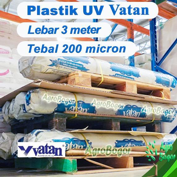 Plastik UV Vatan Lebar 3 meter, Plastik UV Vatan eceran