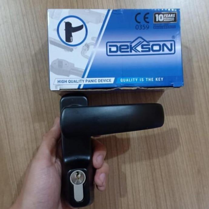 Ready PANIC EXIT DEVICE HANDLE DEKKSON PD0701 BLACK TANPA BAR PANJANG