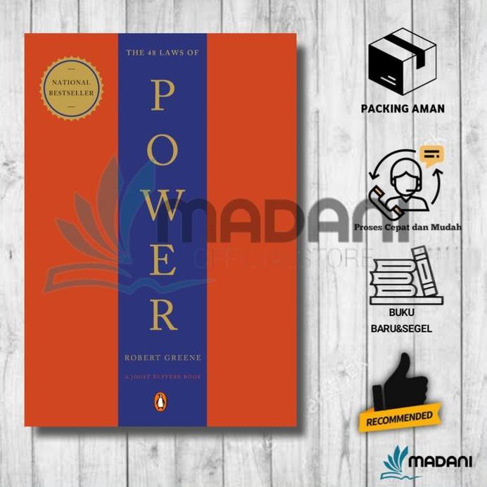 Paket 2 Buku The 48 Laws of Power and Seduction by Robert Greene (English/Indonesia)