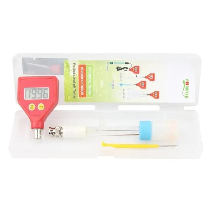 PH-98108 pH Meter Digital Dengan Probe Kaca Sharp Glass Electrode Cocok Untuk Makanan Keju Susu Air 