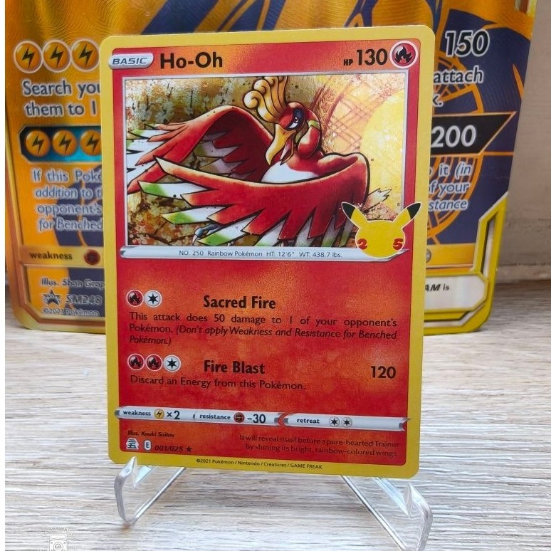 Ho-Oh 001/025 English 25th Celebration