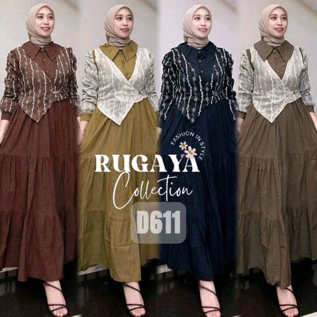 READY STOK LAYLA MIDI D611