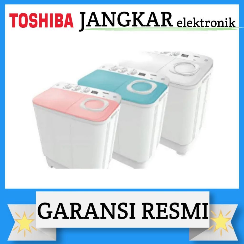 MESIN CUCI TOSHIBA 2TABUNG VH-H75MN/TOSHIBA MESIN CUCI 2TABUNG VH-H75MN GARANSI RESMI