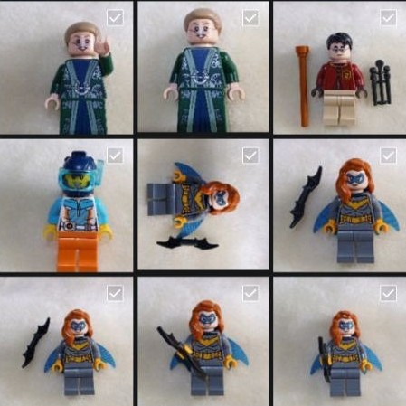 Lego Minifigure original- minifigure Harry Potter - Batgirl - City - Marvel DC