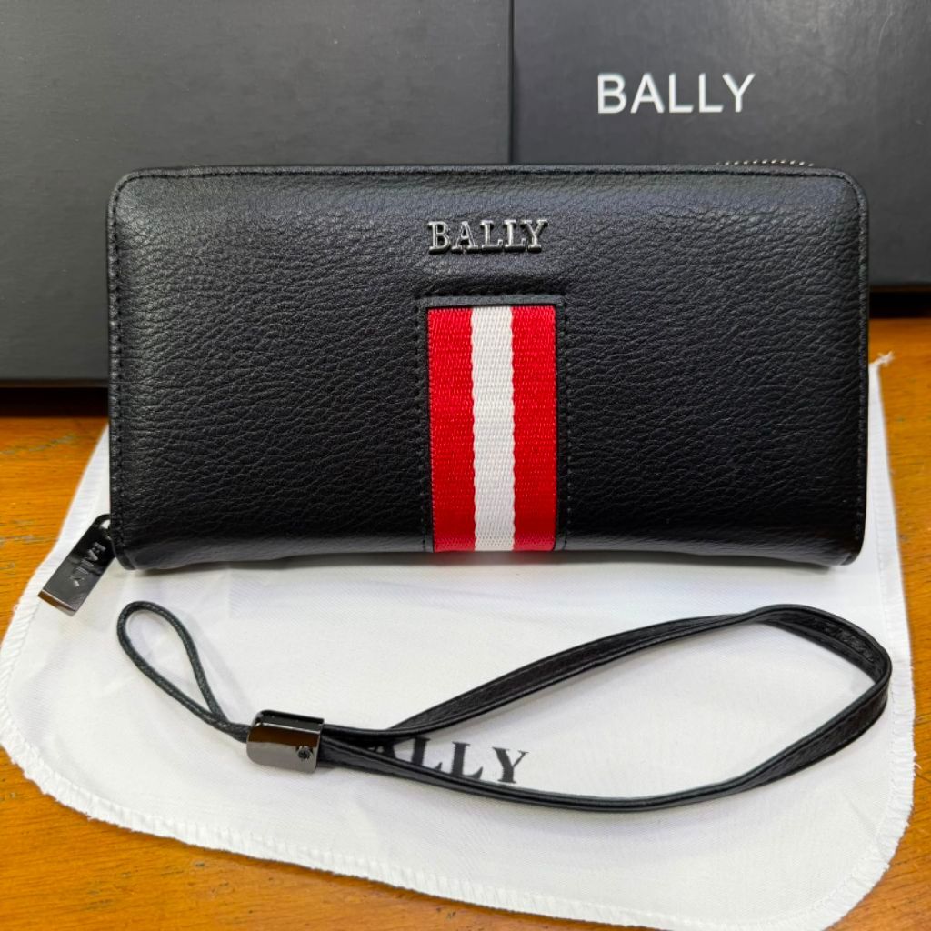 dompet Bally Zipper Dompet panjang restleting import