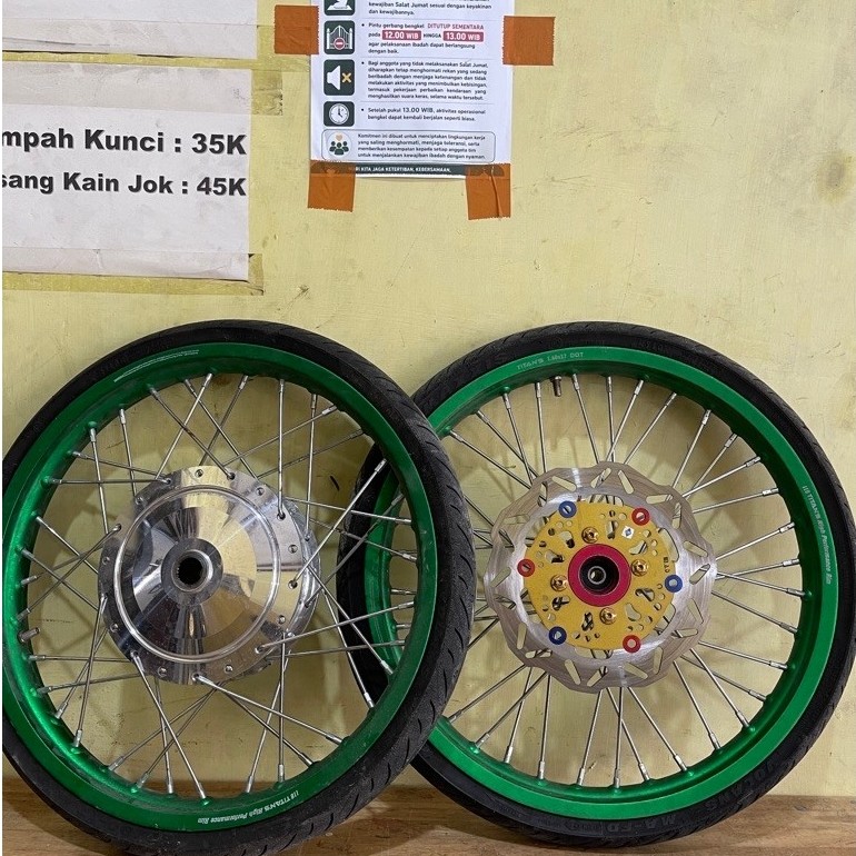 Alloy / Velg titans ring 17 full set depan belakang Nmax/Aerox/Lexi COPOTAN