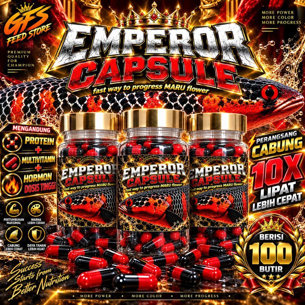 Kapsul Progres Cabung 100butir Emperor Capsule Original GFS