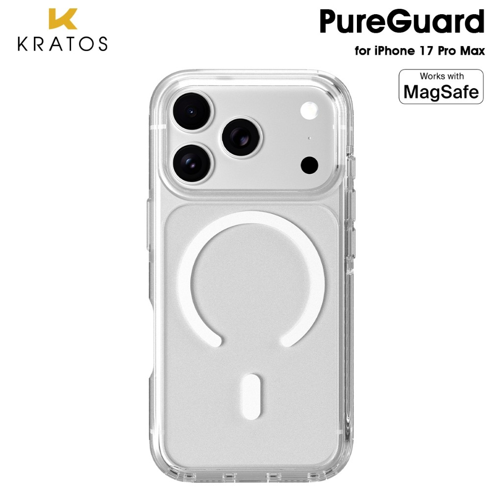 Casing 17 Pro Max Kratos PureGuard MagSafe Premium Slim Ultra Thin Case - Clear