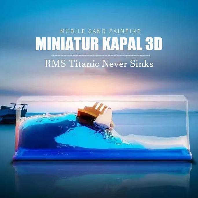 Kapal Hiasan Titanic Dekorasi Meja Kapal One Piece Pajangan Kapal Pesiar Ornamen Mengambang