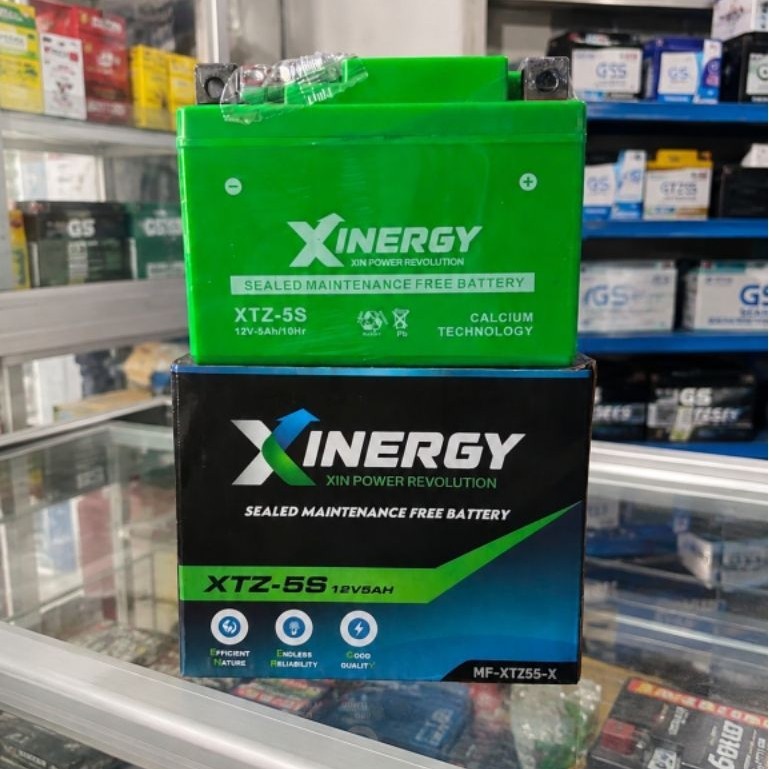 AKI KERING XINERGY  XTZ-5S 12V 5Ah (Beat, Supra125, Karisma, Mio j)