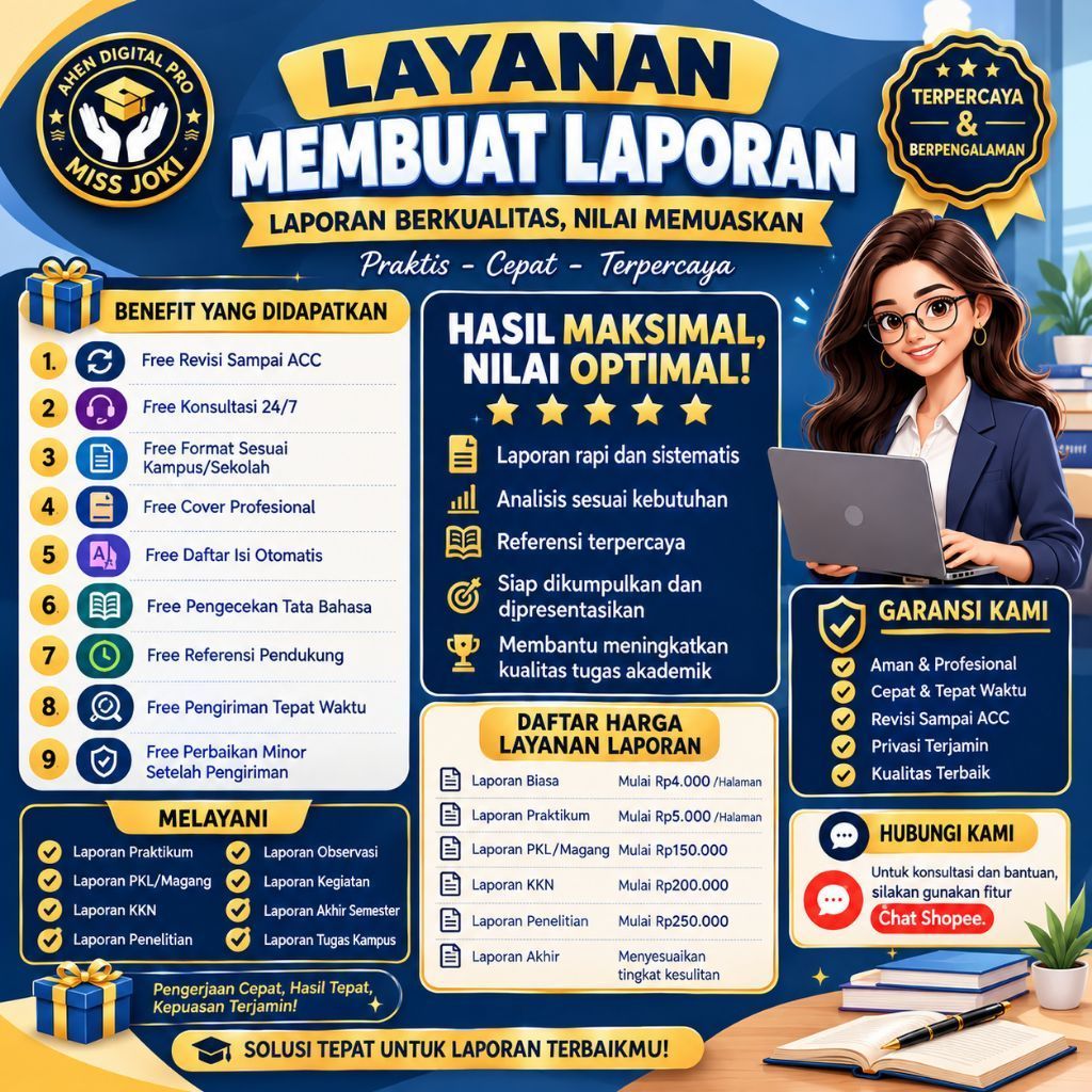 LAYANAN PENYUSUNAN LAPORAN, BERBAGAI MACAM LAPORAN