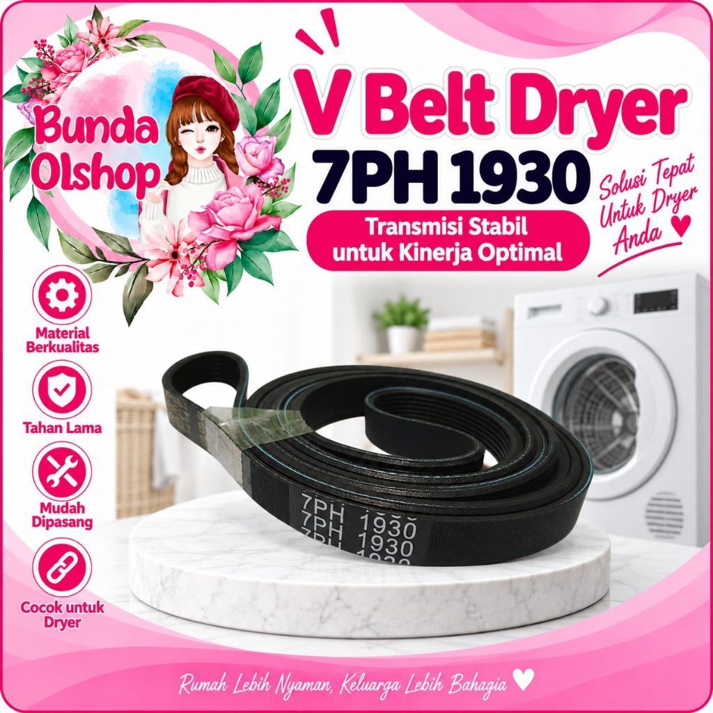 V Belt Dryer Mesin Cuci 7PH 1930 | Van belt 7PH 1930