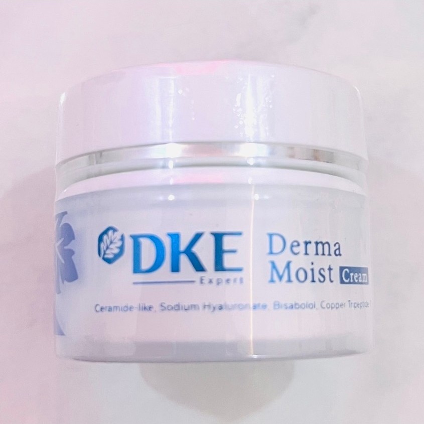 Krim Wajah DKE Derma Moist Cream Ceramide-like Sodium Hyaluronate Bisabolol Copper Tripeptide