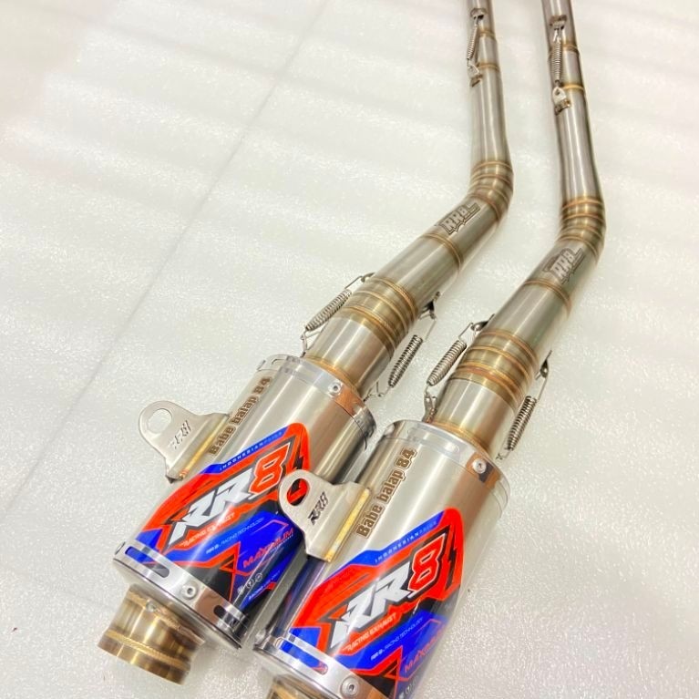 KNALPOT RBT GTX MODEL BOLD TITAN PREMIUM ORIGINAL RR8 RACING