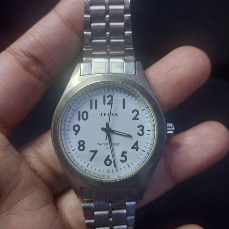 Jam Tangan stainless ori by Telva 10 bar