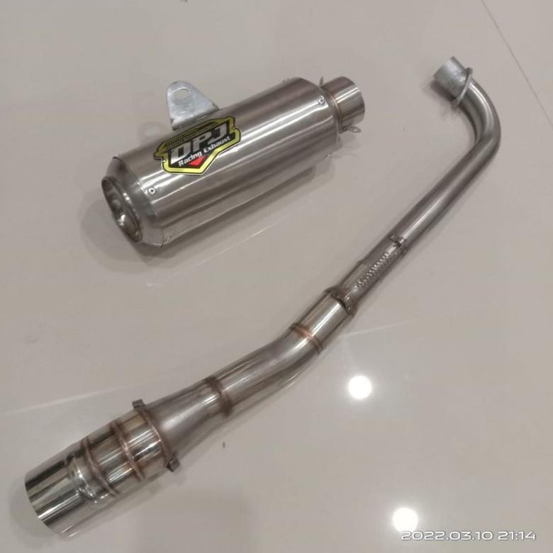 Original Knalpot Dpj Gp1 Buat Motor Bebek Leher Standar . Jupiter Supra .Smash .Grand .Vega Dll ..