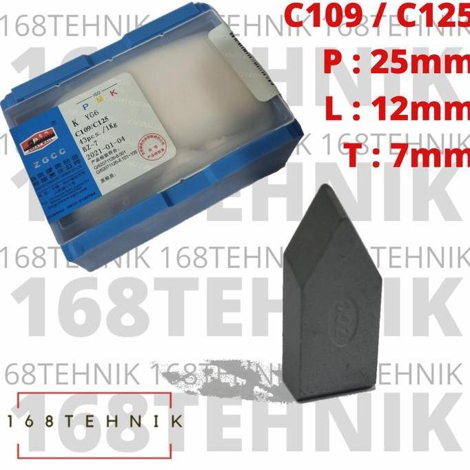 Mata Widia Yg6 C125 Cemented Carbide Box / Betel Pahat Widia Yg-6 C125