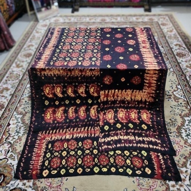 Bahan Kain & Selendang Jumputan Sutra Palembang | Bahan Sutra Silk Handmade
