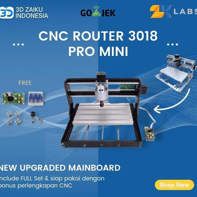 Cnc Router 3018 Mini Mesin Cnc Pcb Milling 300*180*45 Mm With Spindle