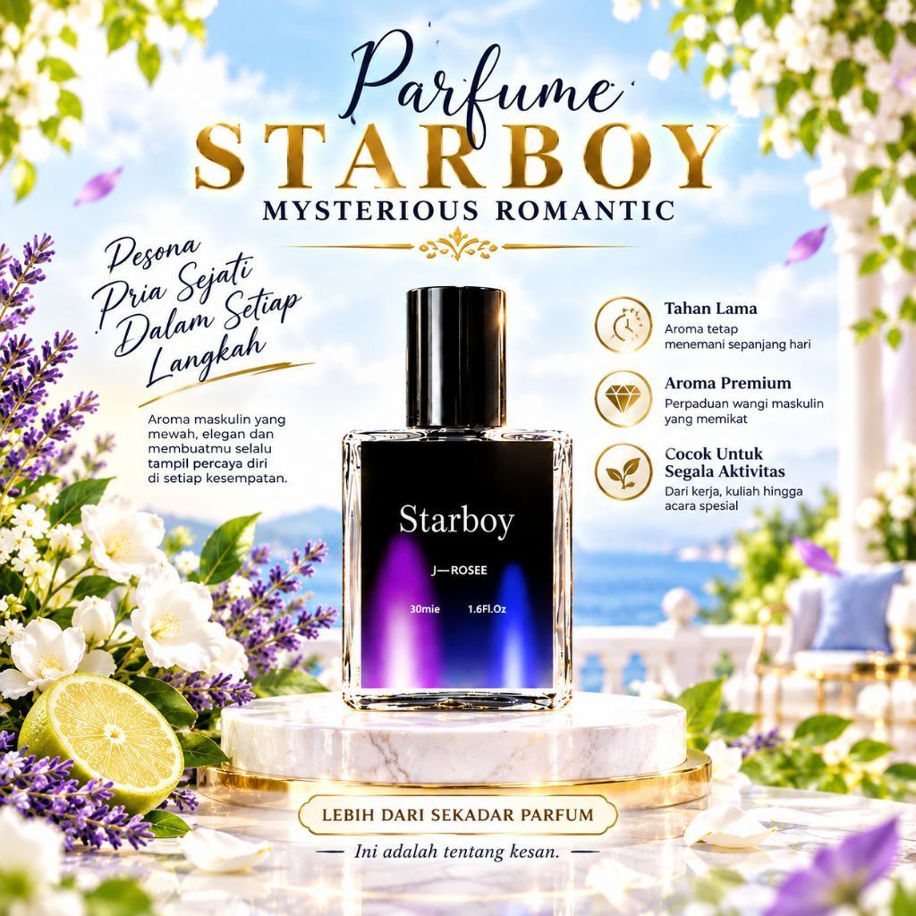 PARFUM PRIA JAYROSSE STARBOY HEDONIST SCENTPRO EAU DE PARFUME PARFUM PRIA WANITA WANGI TAHAN LAMA